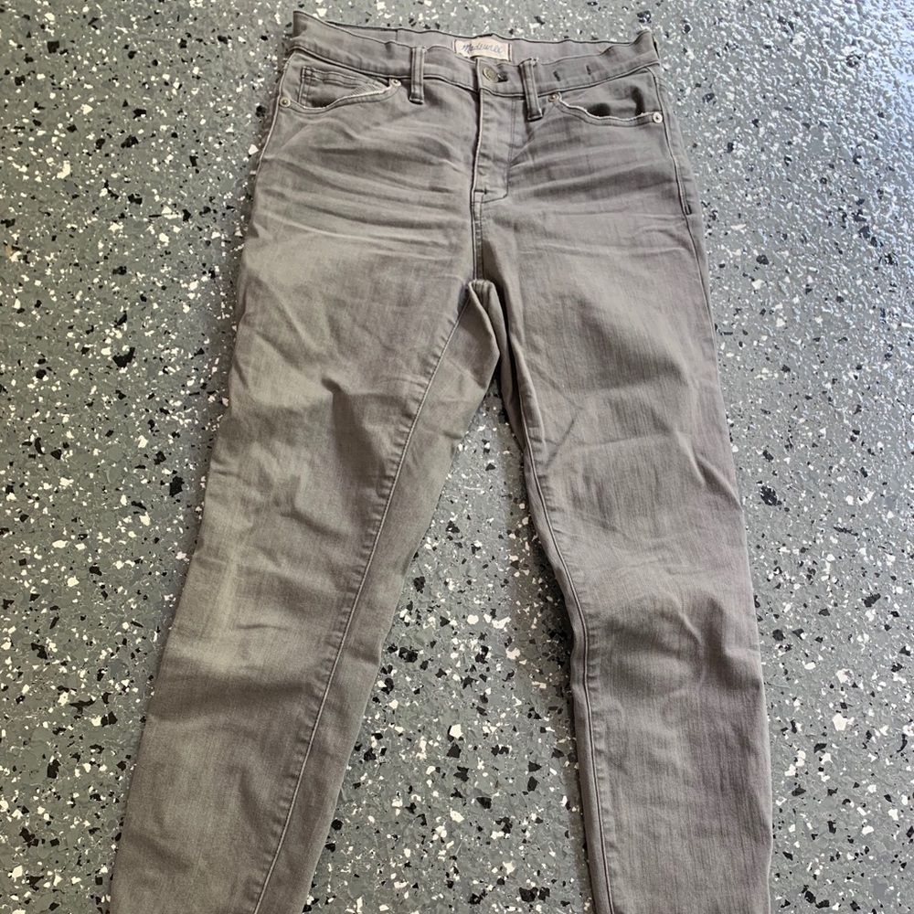 MADEWELL high riser skinny jeans grey. Size 28
